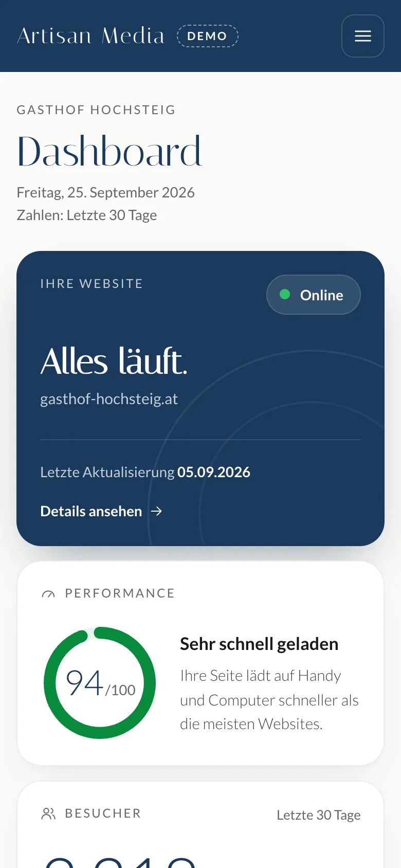 Kundenportal am Handy